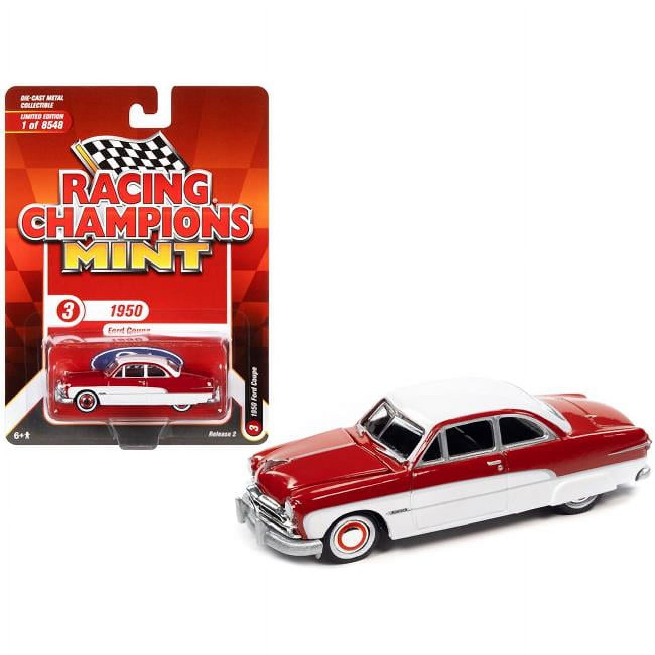 Jeux Games 1950 Ford Coupe  Mint 2022 Release 2 Limited Edition to Worldwide 1 by 64 Scale Diecast Model Car&#44; Red & White - 8548 Piece