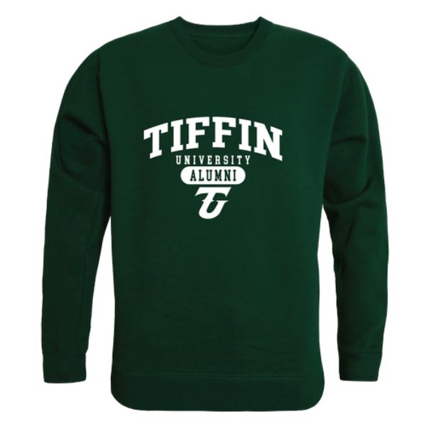 FinalFan Tiffin University Dragons Alumni Fleece Pullover Crewneck Sweatshirt&#44; Forest Green - Extra Large