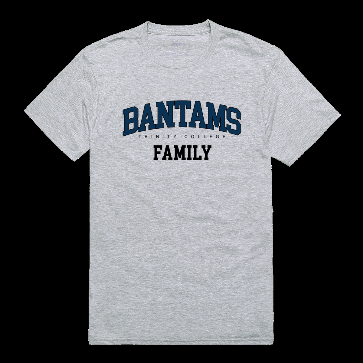 FinalFan Trinity University Bantams Family T-Shirt&#44; Heather Grey - 2XL