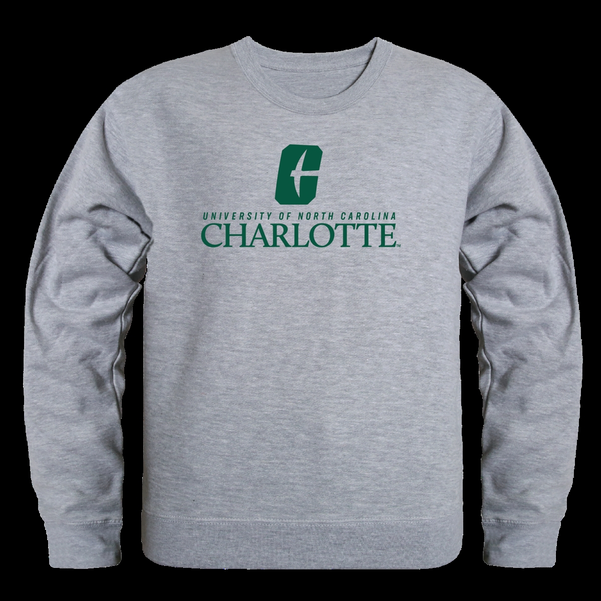 FinalFan University of North Carolina at Charlotte 49ers Seal Crewneck Sweatshirt&#44; Heather Grey - 2XL