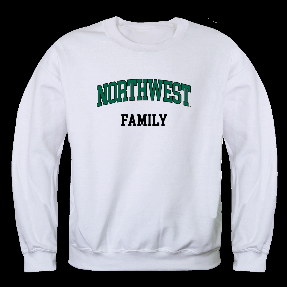 FinalFan Northwest Missouri State University Bearcats Family Crewneck Sweatshirt&#44; White - Large