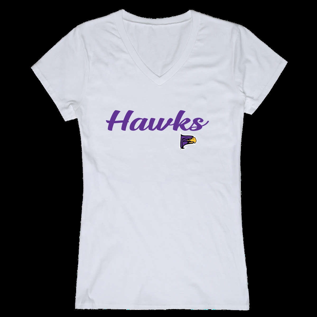 FinalFan Hunter College Hawks Script T-Shirt&#44; White - 2XL