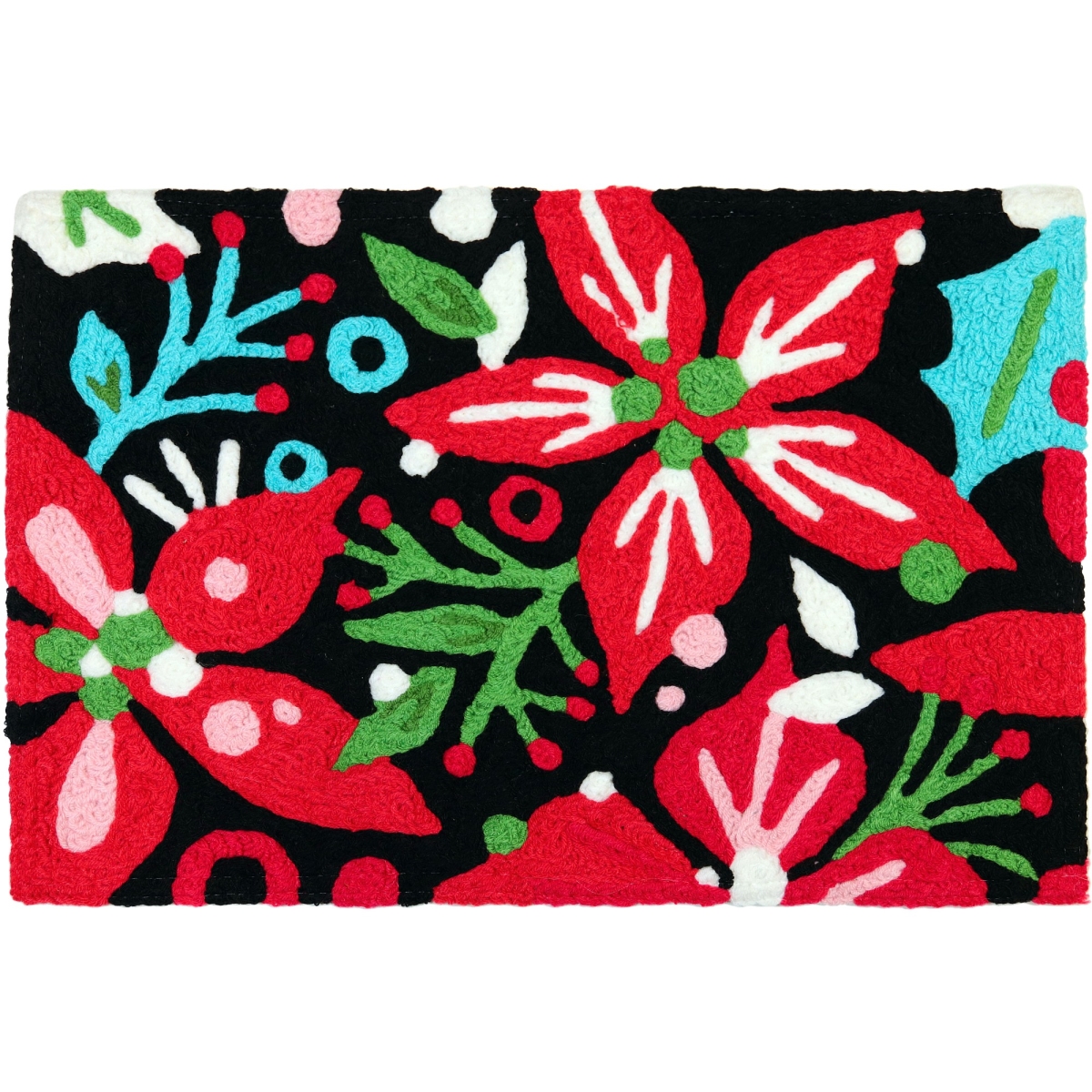 Perspectiva 20 x 30 in. Merry Little Christmas Accent Rug