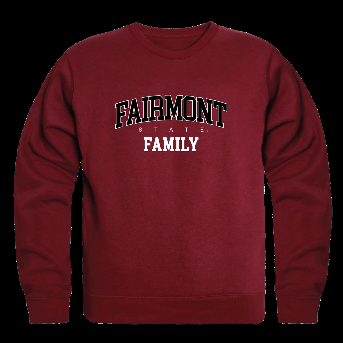 FinalFan Fairmont State University Falcons Family Crewneck Sweatshirt&#44; Maroon - Extra Large