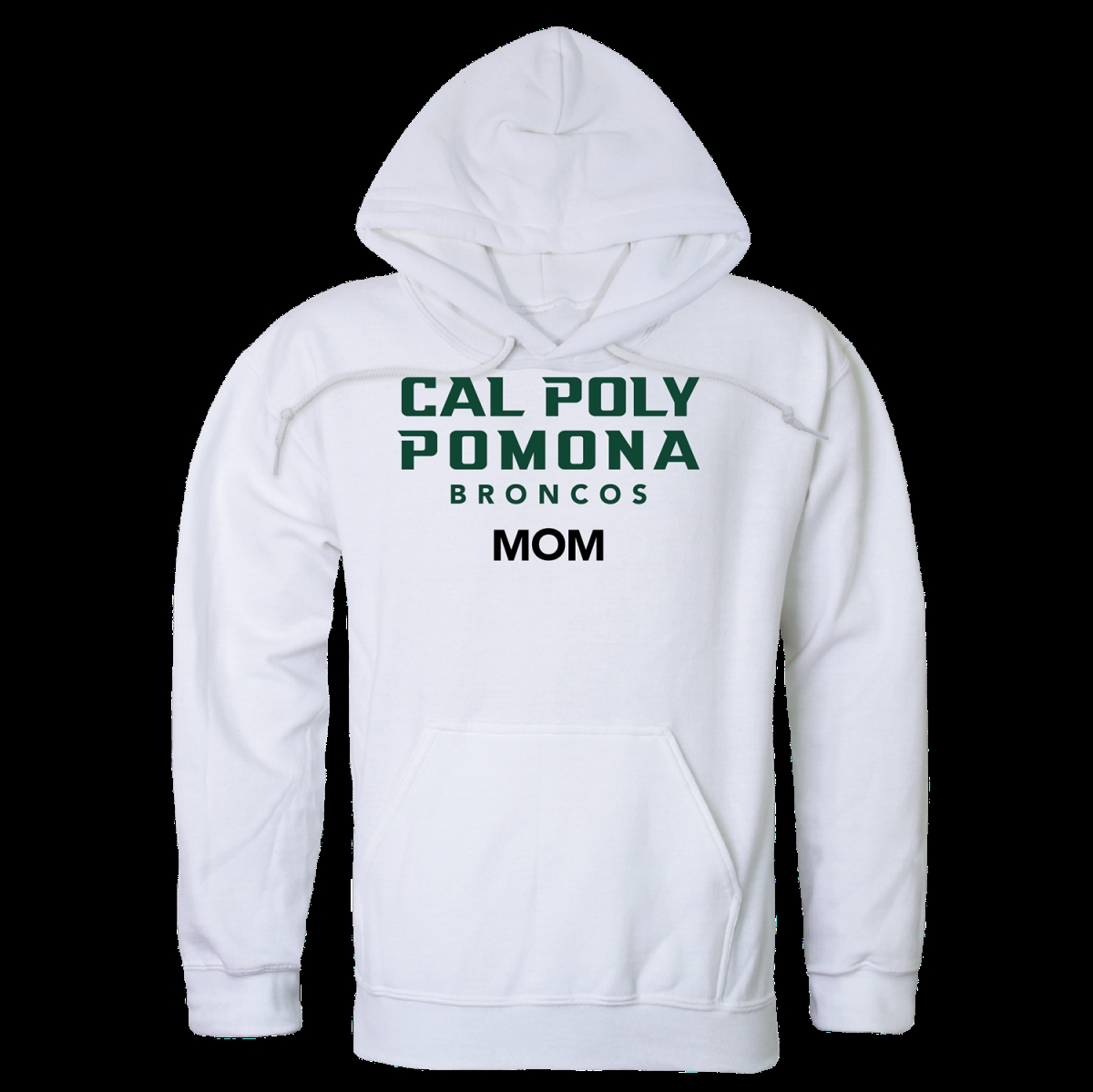 FinalFan California Polytechnic State University Pomona Broncos Mom Hoodie&#44; White - Large