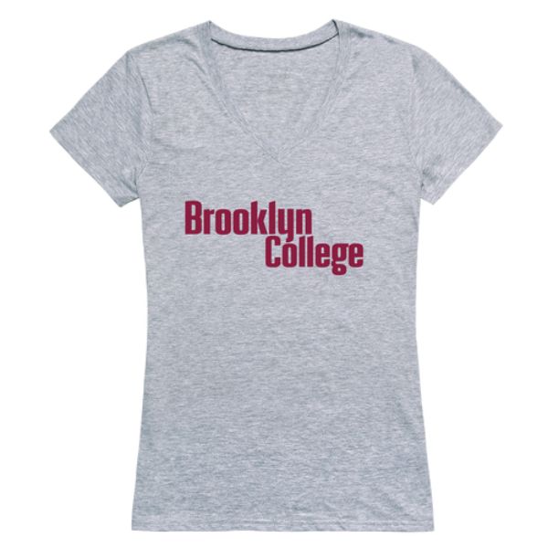 FinalFan Brooklyn College Bulldogs Women Seal T-Shirt&#44; Heather Grey - Medium