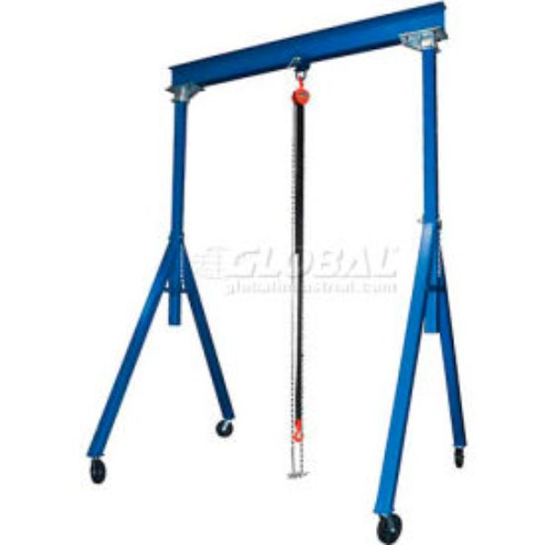 BeautyBlade 4000 lbs Adjustable Height Steel Gantry Crane - 15 ft. x 7 ft. 6 in. -12 ft.