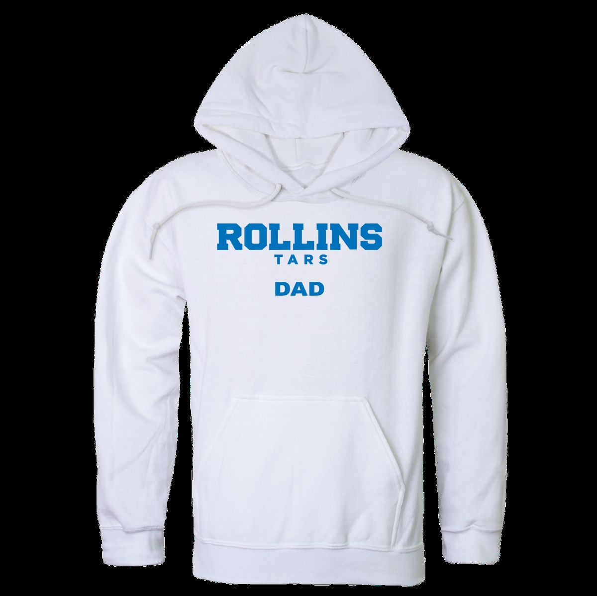FinalFan Rollins College Tars Dad Hoodie&#44; White - 2XL