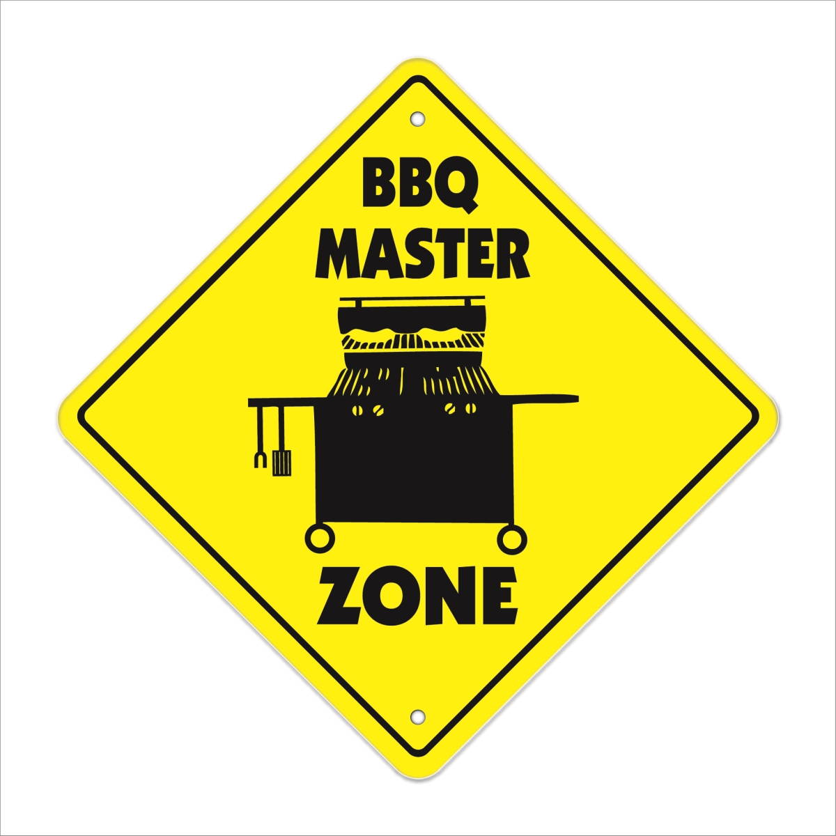 Amistad 12 x 12 in. Zone Xing Crossing Sign - BBQ Master