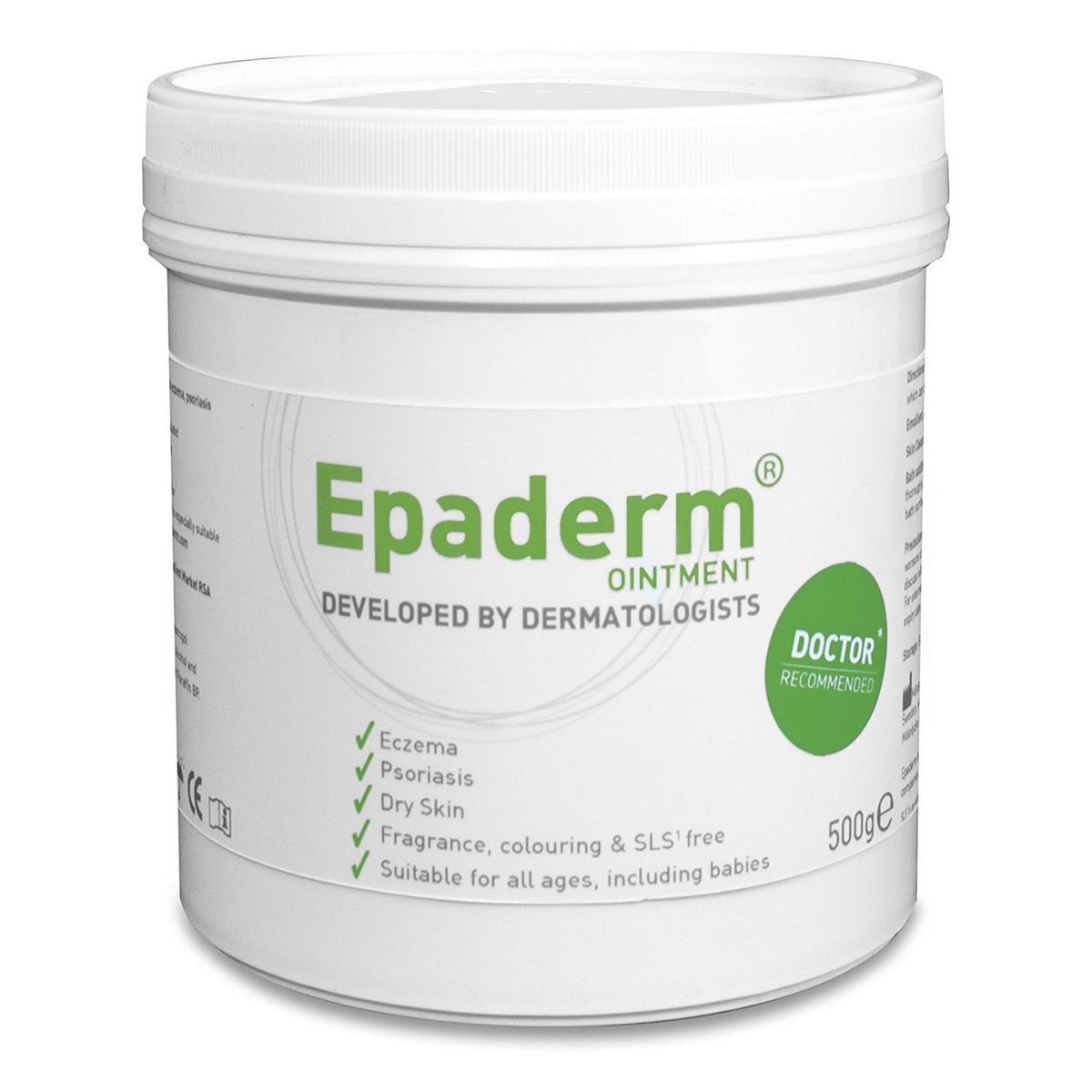 Formulario 500g 3-1 Specifically Epaderm Ointment Tub Moisturizer Dry Skin Condition