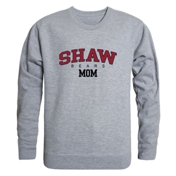FinalFan Shaw University Bears Mom Crewneck Sweatshirt&#44; Heather Grey - Large