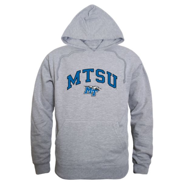 FinalFan Middle Tennessee State University Blue Raiders Campus Hoodie&#44; Heather Grey - Small