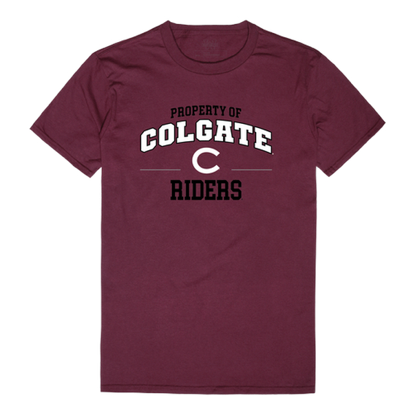 FinalFan Colgate University Property Football T-Shirt&#44; Maroon & White - Medium