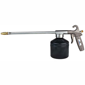 TinkerTools Syphon Pneumatic Oil Gun with 12 in. Extension & 1 qt. Screw-on&#44; Steel Container&#44; Metallic