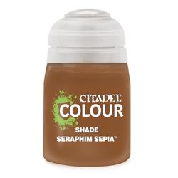 WorkstationPro 18 ml Citadel Shade Paint&#44; Seraphim Sepia