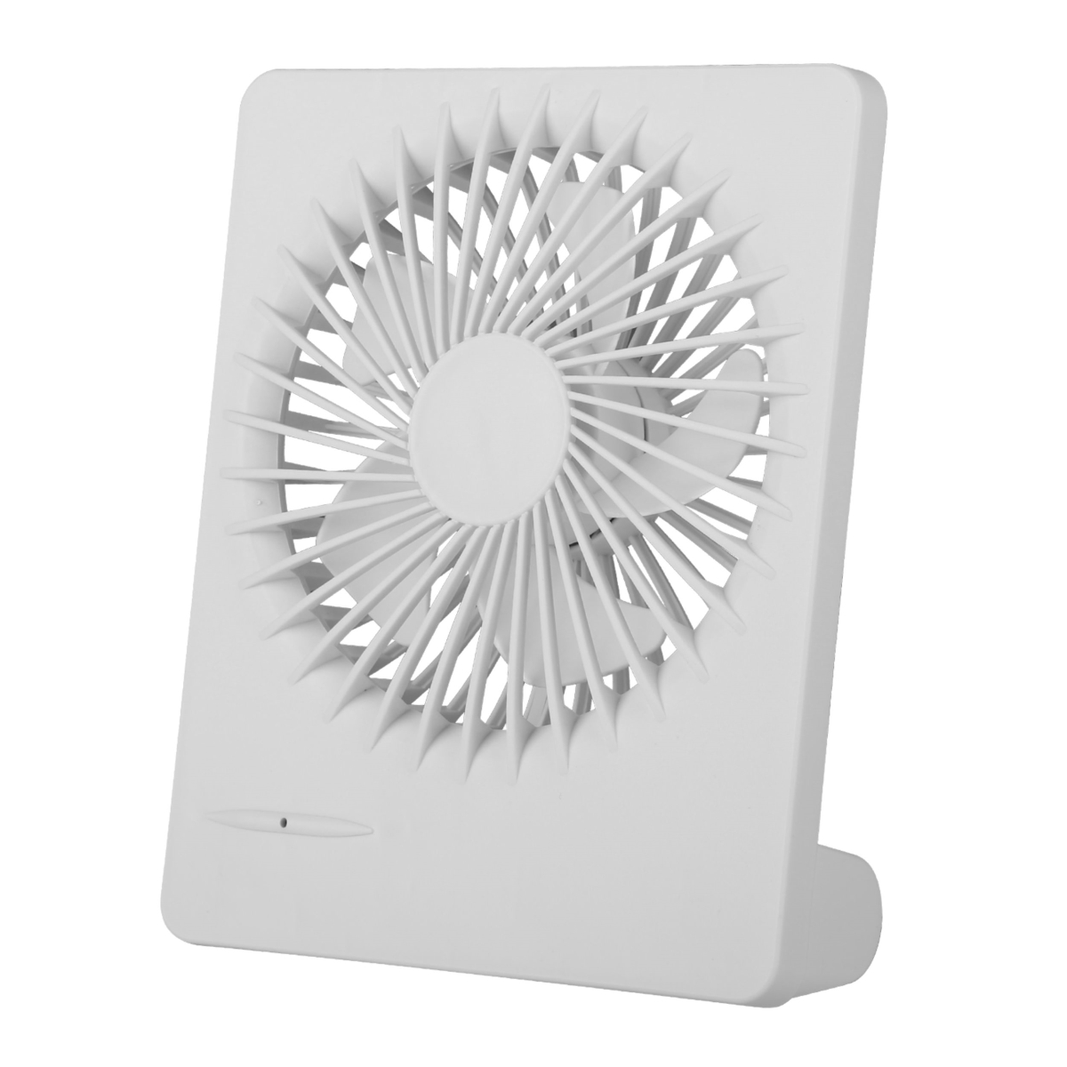 MakeITHappen USB Rechargeable Desk Fan - Quiet&#44; 5 Blades&#44; 3 Speeds - Perfect for Bedroom or Office