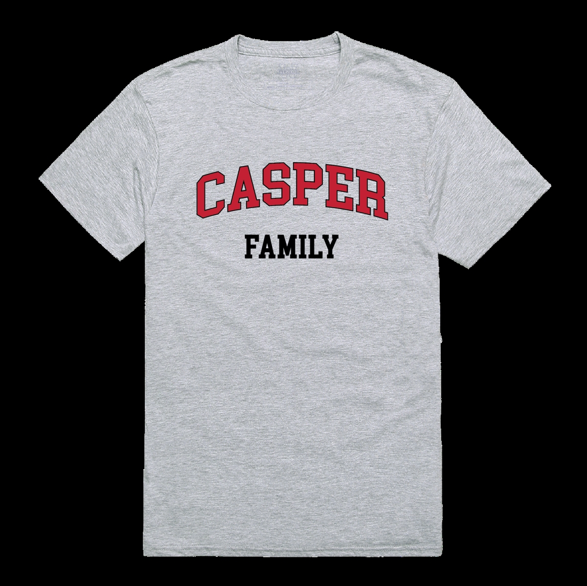FinalFan Casper College Thunderbirds Family T-Shirt&#44; Heather Grey - 2XL