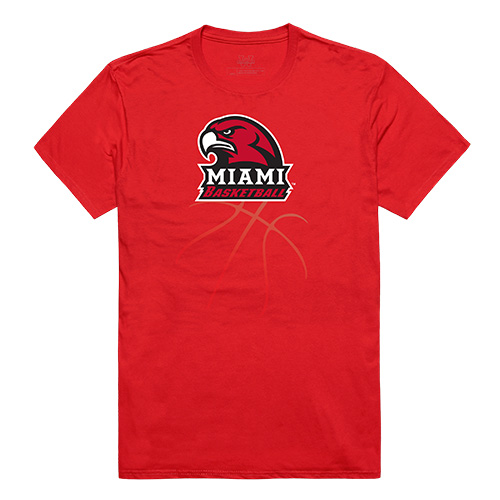 FinalFan Basketball Tee - Miami Ohio - Red - Small