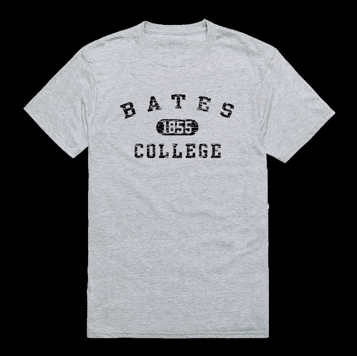 FinalFan Bates College Bobcats Distressed Arch College T-Shirt&#44; Heather Grey - Extra Large