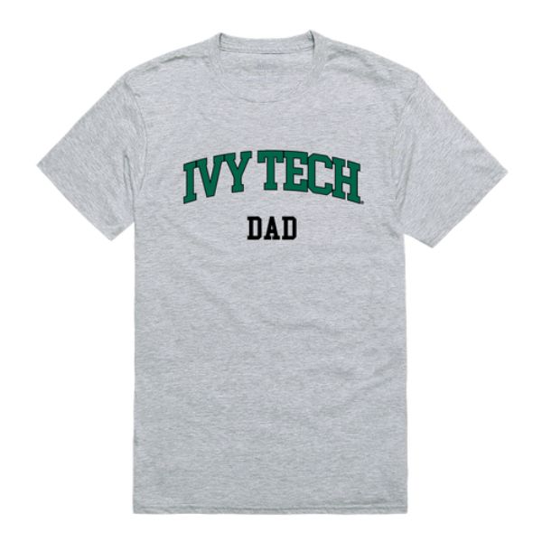 FinalFan Ivy Tech Community College Dad T-Shirt&#44; Heather Grey - 2XL