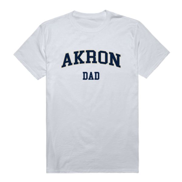 FinalFan University of Akron Zips College Dad T-Shirt&#44; White - Large