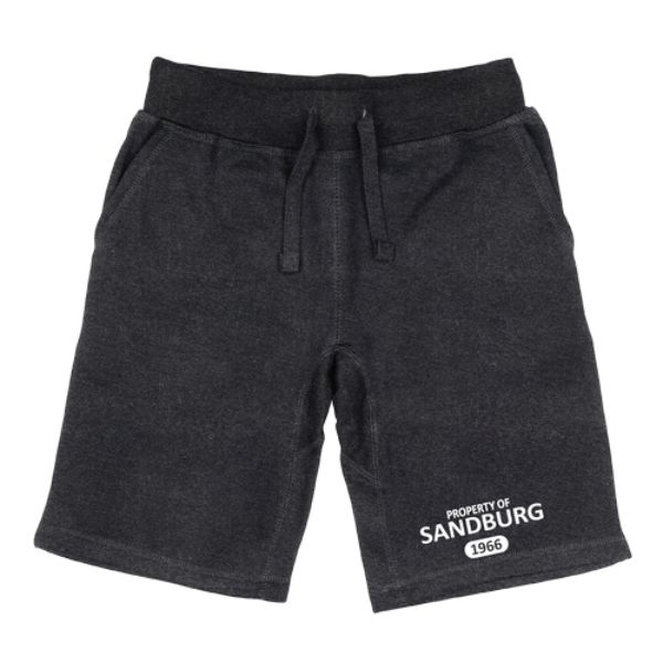 FinalFan Carl Sandburg College Chargers Property Shorts&#44; Heather Charcoal - Small
