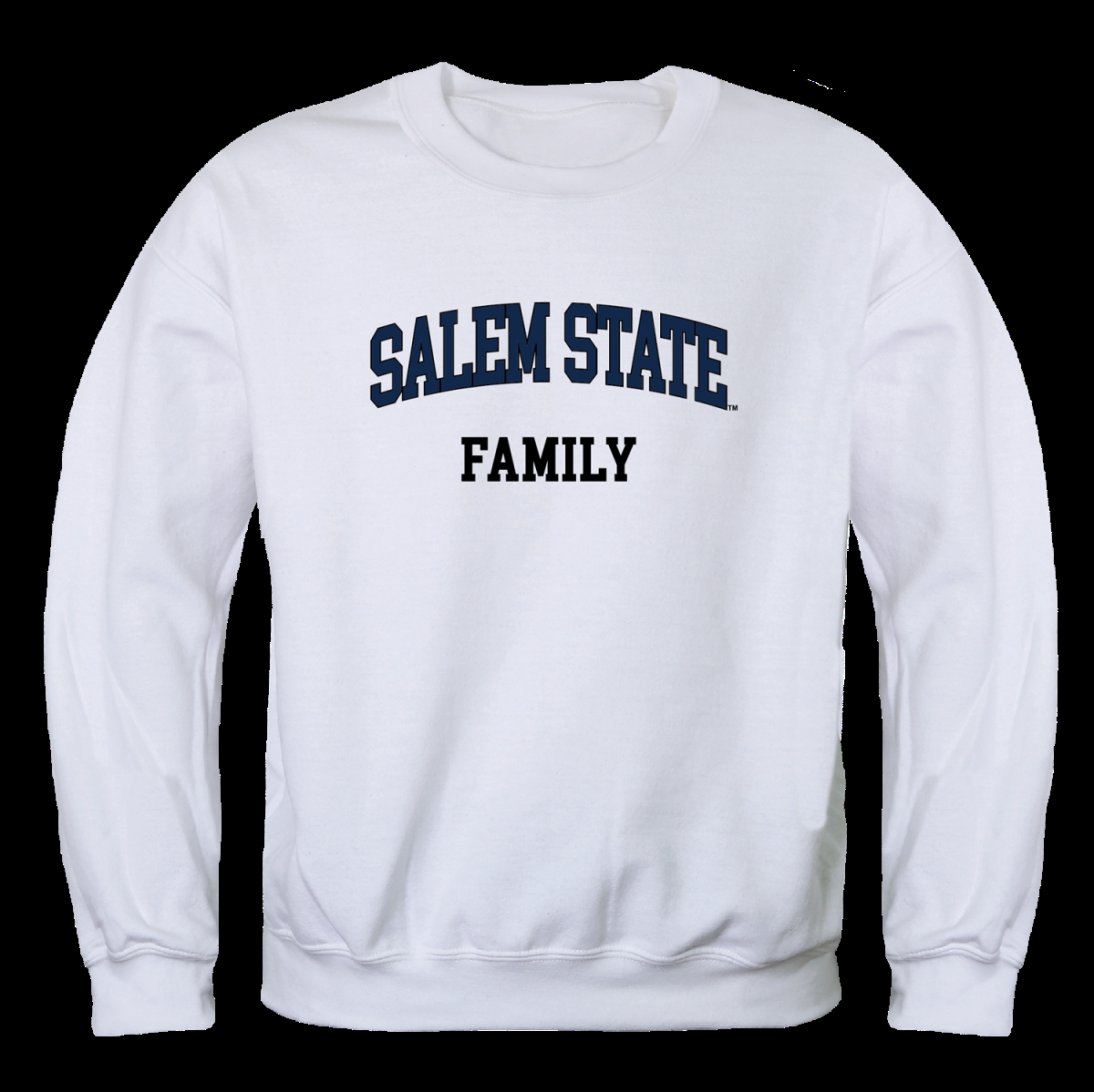FinalFan Salem State University Vikings Family Crewneck Sweatshirt&#44; White - Small