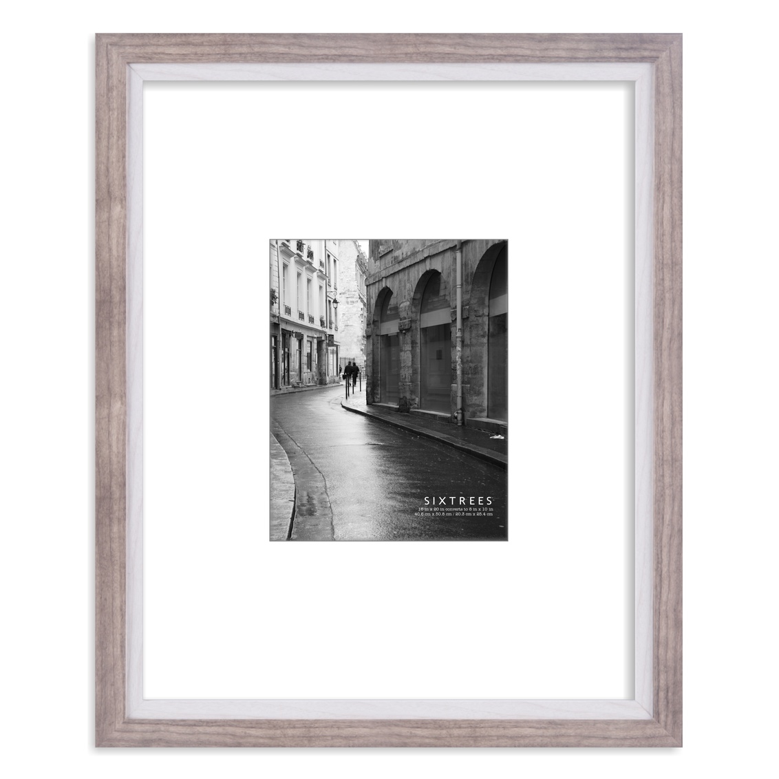 Stockage Supreme 16 x 20 in. Shelby Grey & White M2 Wood Picture Frame