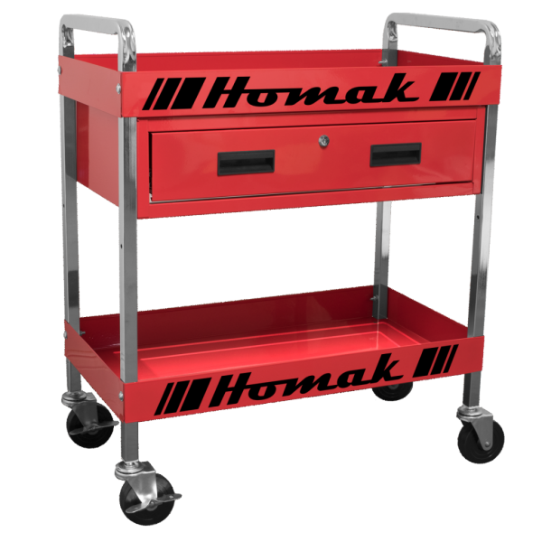 TotalTurf 30 in. 1-Drawer Service Cart - Red