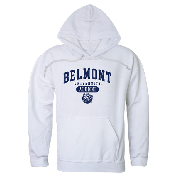 FinalFan Belmont University Mens Alumni Hoodie&#44; White - 2XL