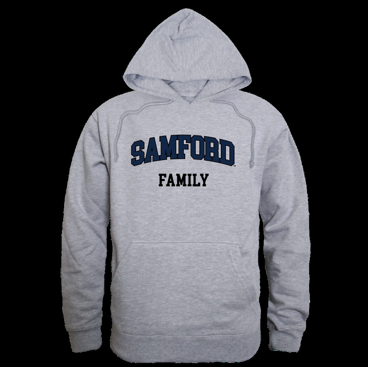 FinalFan Samford University Bulldogs Family Hoodie&#44; Heather Grey - Extra Large