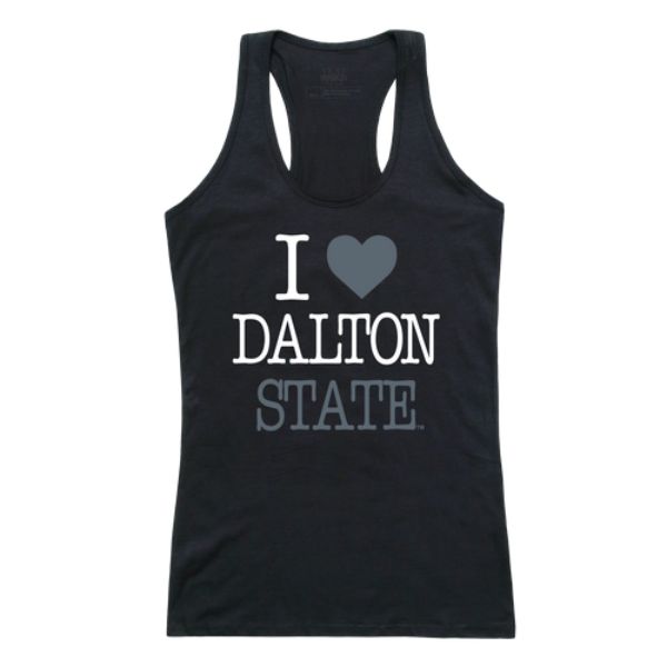FinalFan Dalton State College Roadrunners Women I Love Tank Top&#44; Black - Extra Large