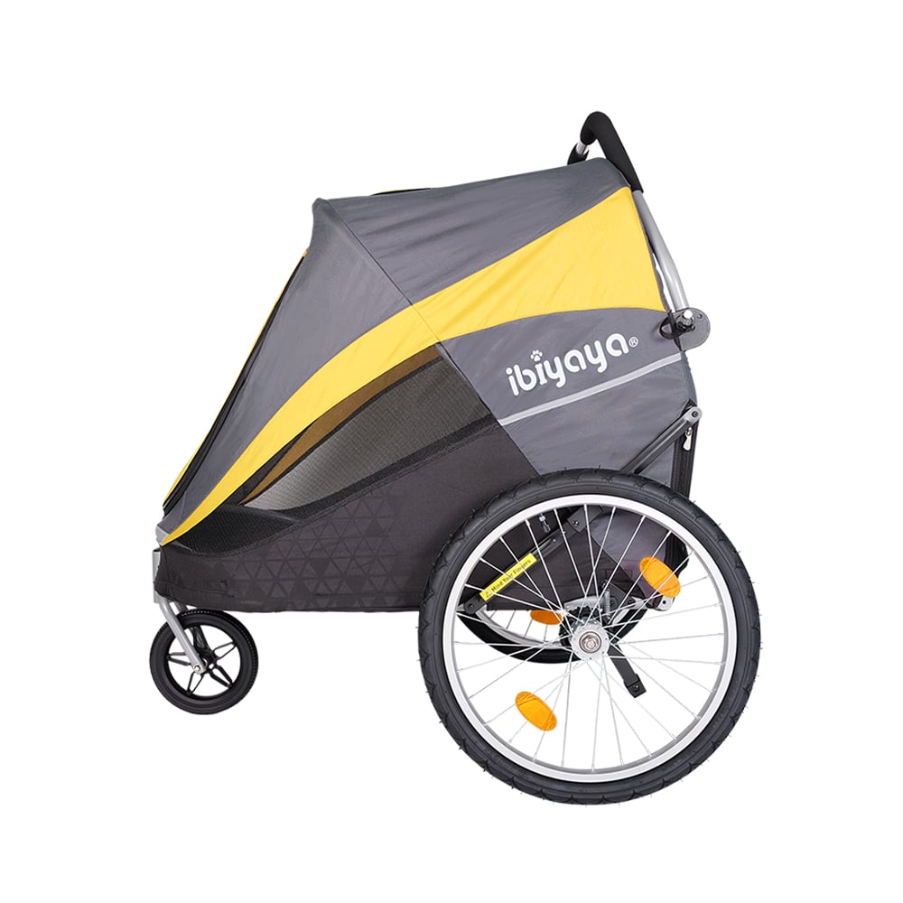 PamperedPets Hercules Heavy Duty Pro Pet Stroller Bike Trailer