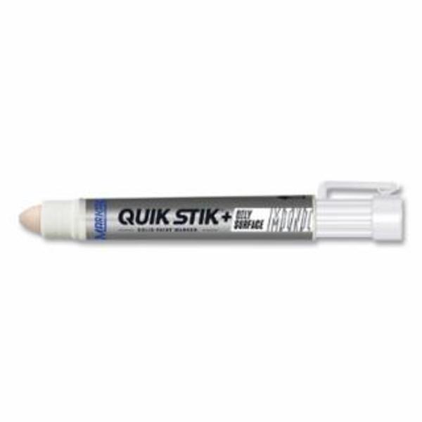 Oficina 0.31 in. Quik Stik & Oily Surface Mini Solid Paint Marker - White - Pack of 12