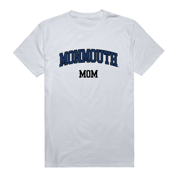 LogoLovers Monmouth University College Mom T-Shirt&#44; White - Small