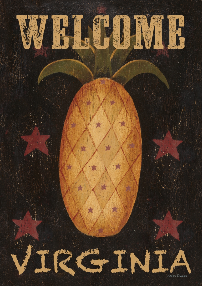 Heat Wave Americana Pineapple-Welcome Virginia Garden Flag
