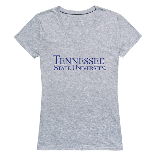 FinalFan Tennessee State University Women Seal Short Sleeve T-Shirt&#44; Heather Grey - Large