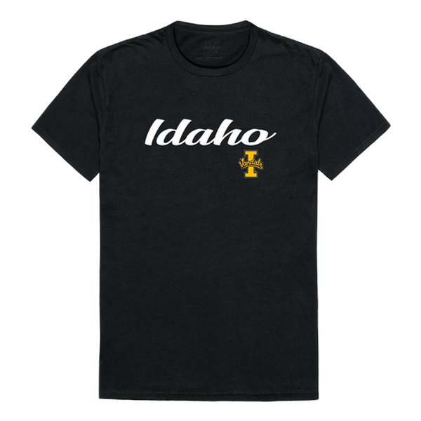 LogoLovers University of Idaho Script T-Shirt&#44; Black - Extra Large