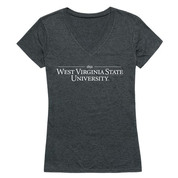 FinalFan West Virginia State University Women Institutional T-Shirt&#44; Heather Charcoal - Large