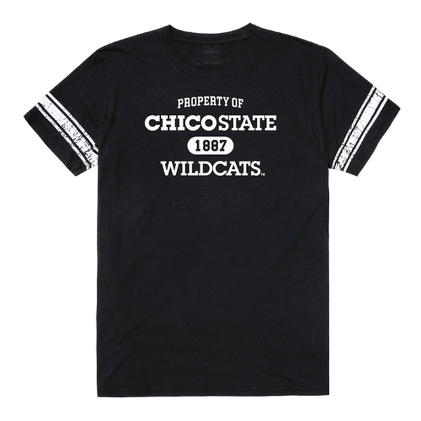 FinalFan NCAA Cal State Chico Wildcats Property T-Shirt&#44; Black - Small