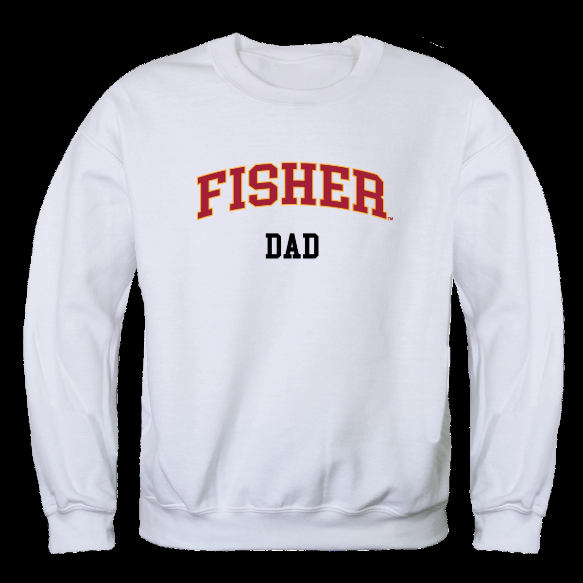 FinalFan St. Johns University Fisher Cardinals Dad Crewneck Sweatshirt&#44; White - Large