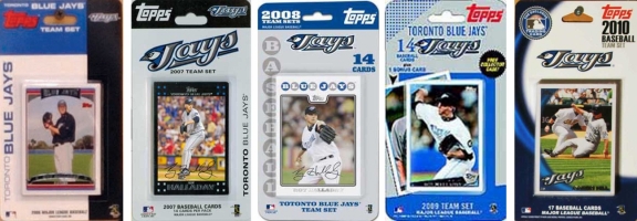 Game Over MLB Toronto Blue Jays 5 Different Licensed Trading Card Team Sets