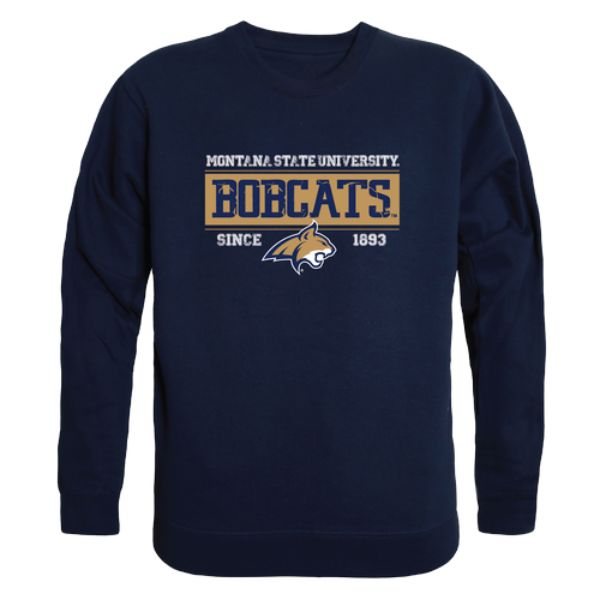 FinalFan Montana State University Bobcats Established Crewneck Sweatshirt&#44; Navy - Large