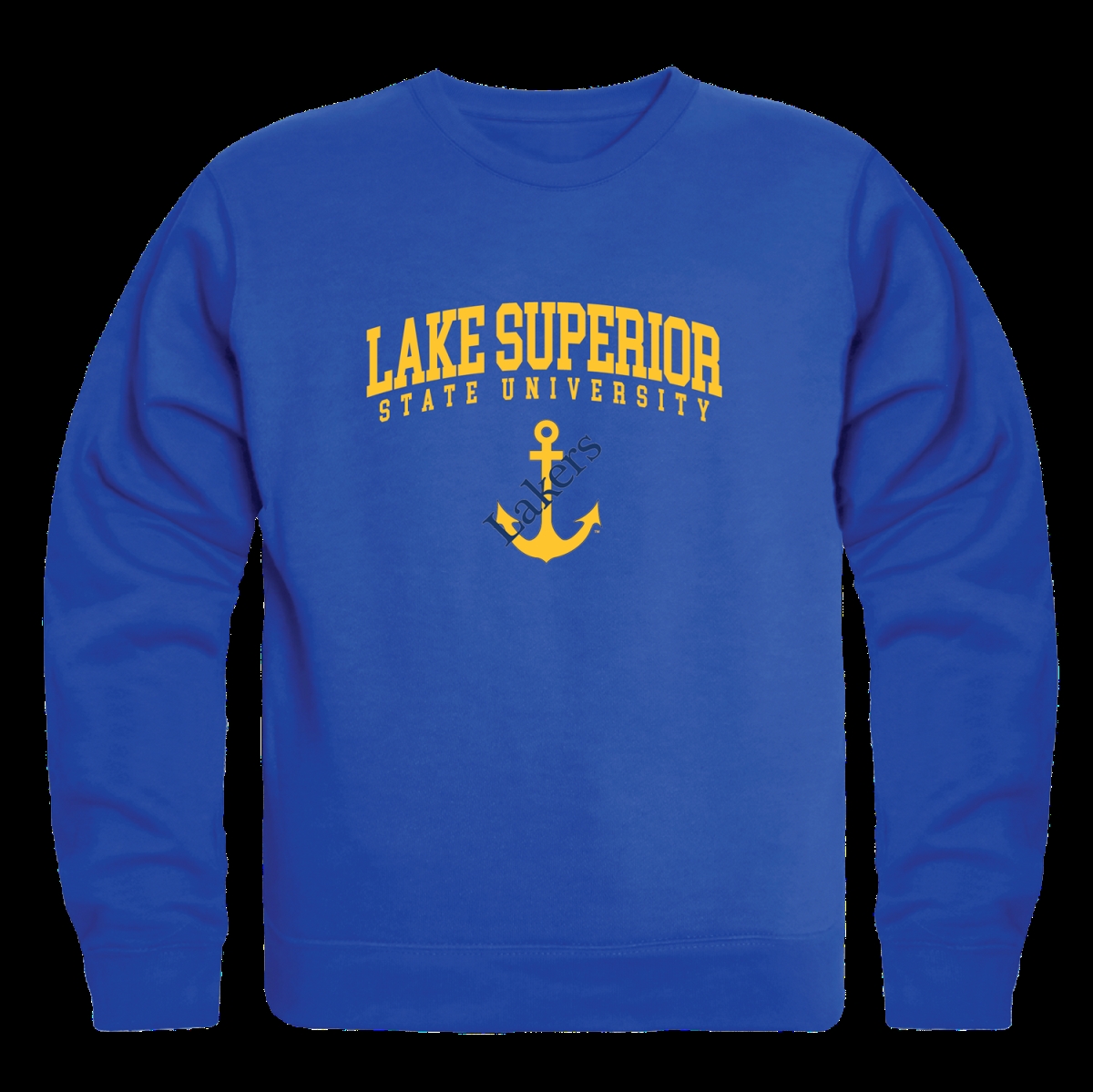FinalFan Lake Superior State University Lakers Seal Crewneck Sweatshirt&#44; Royal - Extra Large
