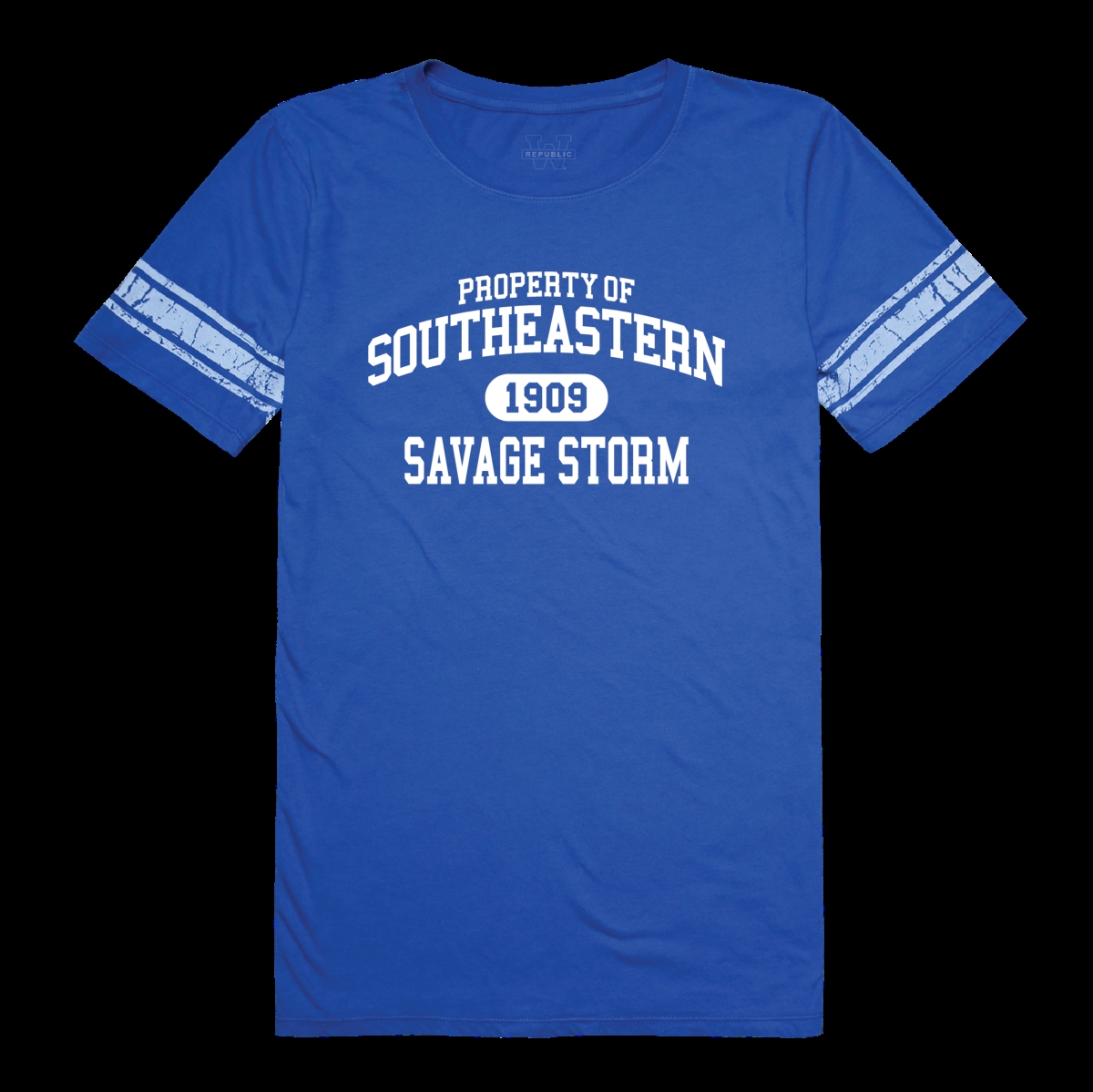 FinalFan Southeastern Oklahoma State University Savage Storm Women Property Football T-Shirt&#44; Royal - 2XL