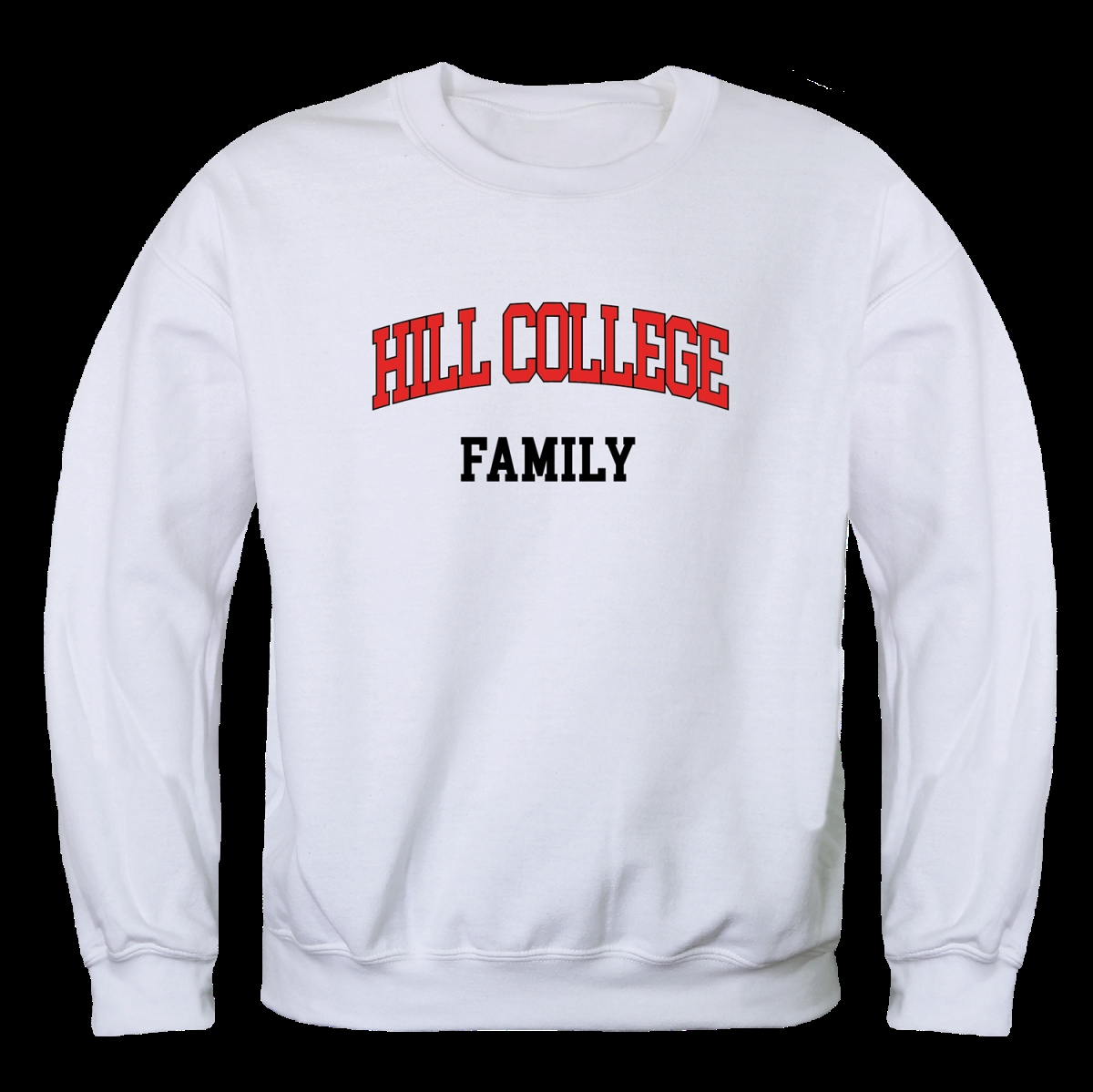 FinalFan Hill College Rebels Family Crewneck Sweatshirt&#44; White - Large