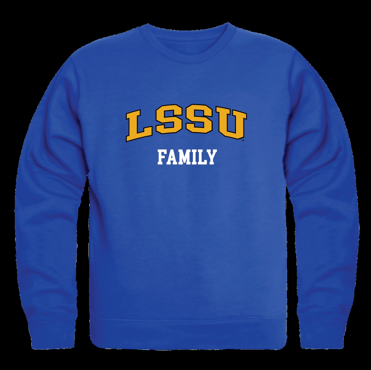 FinalFan Lake Superior State University Lakers Family Crewneck Sweatshirt&#44; Royal - Medium