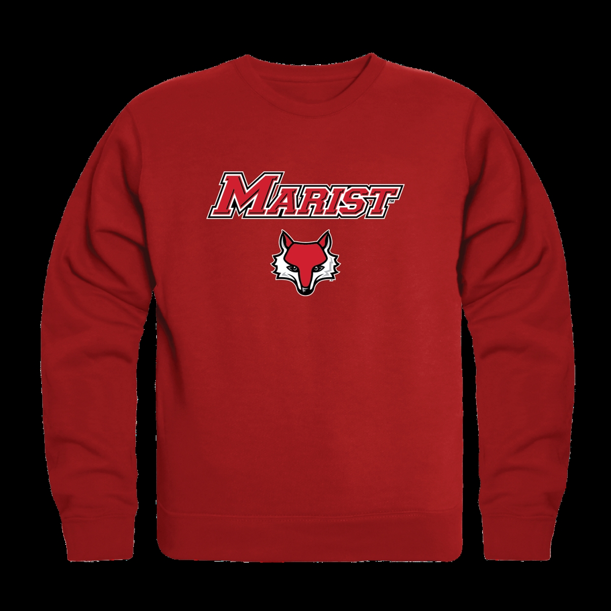 FinalFan Marist College Red Foxes Seal Crewneck Sweatshirt&#44; Red - Small