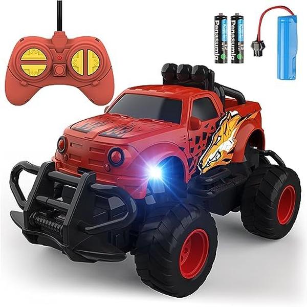 BrainBoosters Remote Control Car for Boys 4-7&#44; 1-43 Scale Mini Race Car for Kids 3-5&#44; Car Toys Truck Xmas Birthday Gifts for Toddlers