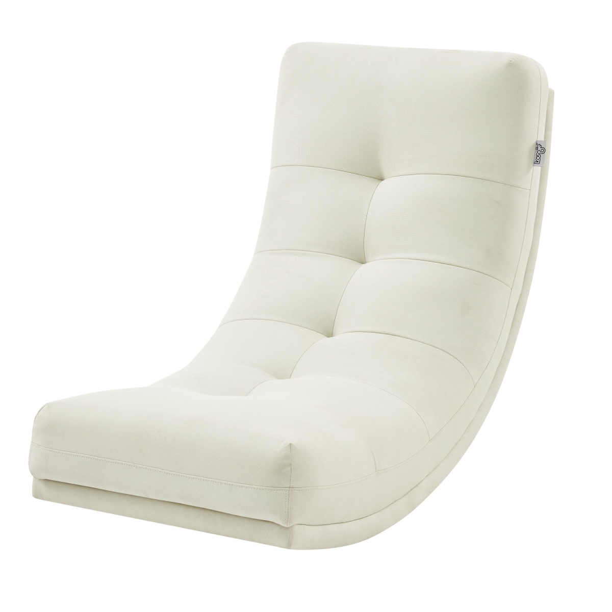 ComfortCorrect Allana Sherpa Rocking Chair with Upholstered - Tufted for Unisex&#44; Beige